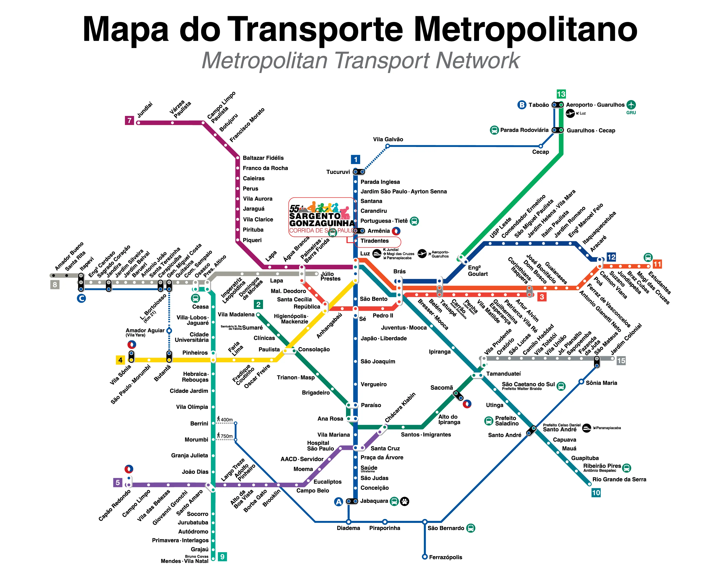 mapa metrô são Paulo